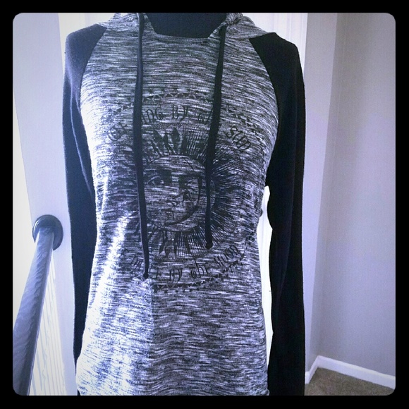 Tops - Lightweight Hoodie Psychedelic Sun